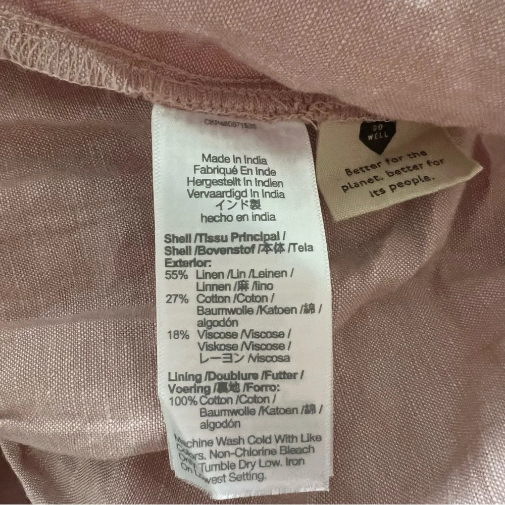 Pink Madewell Dress Size XL with pockets - Picture 7 of 7